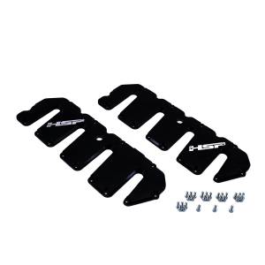 HSP Diesel 2004.5-2010 Chevrolet / GMC Billet Valve Covers Silk Satin Black - 046-HSP-SB