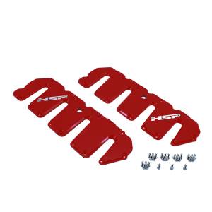 HSP Diesel 2004.5-2010 Chevrolet / GMC Billet Valve Covers Flag Red - 046-HSP-BR
