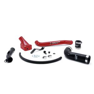 HSP Diesel 2006-2010 Chevrolet / GMC Billet Forward Facing Thermostat Housing Kit Flag Red - 041-HSP-BR