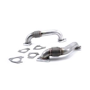 HSP Diesel 2001-2004 Chevrolet / GMC 2 inch Replacement Up-Pipes Raw - 031-HSP-RAW