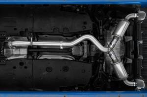 MBRP - MBRP 2023 Toyota Corolla GR 1.6L T304 SS 3in Cat-Back Dual Split Rear w/ Carbon Fiber Tips - S43023CF - Image 2