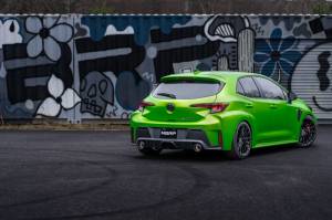 MBRP - MBRP 2023 Toyota Corolla GR 1.6L T304 SS 3in Cat-Back Dual Split Rear w/ Carbon Fiber Tips - S43023CF - Image 4