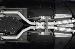 MBRP - MBRP 17+ Infiniti Q60 3.0L RWD/AWD 3in Cat-Back Dual Split Rear Street Version w/4.5in OD Tips -T304 - S4406304 - Image 2