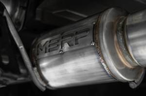 MBRP - MBRP 2009-2023 Nissan GTR 3.8L Stainless Steel 3.5in Cat-Back, Dual Split Rear Quad Carbon Tips - S44073CF - Image 3