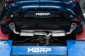 MBRP - MBRP 19-23 Mazda 3 Hatchback T304SS 2.5in Axle-Back, Dual Rear Exit Street Profile - S4450304 - Image 2