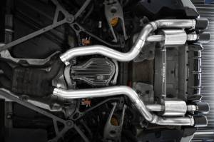 MBRP - MBRP 18-22 BMW M2 Competition 3.0L T304 SS 3in Resonator-Back Exhaust Quad Rear w/ Carbon Fiber Tips - S45023CF - Image 3