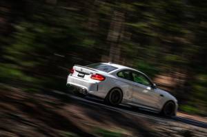 MBRP - MBRP 18-22 BMW M2 Competition 3.0L T304 SS 3in Resonator-Back Exhaust Quad Rear w/ Carbon Fiber Tips - S45023CF - Image 5