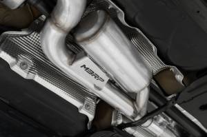 MBRP - MBRP 2022 Volkswagen Golf R MK8 3in Cat-Back Quad Rear w/ Carbon Fiber Tips Valve Delete Exhaust - S46123CF - Image 4