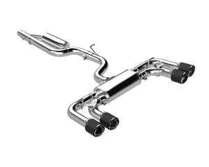 MBRP - MBRP 2022 Volkswagen Golf R MK8 T304 Stainless Steel 3in Cat-Back, Quad Rear Exit- Carbon Fiber Tip - S46133CF - Image 2