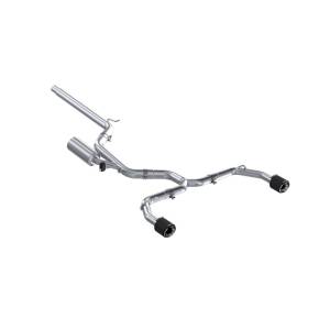 MBRP - MBRP 2022 VW Golf GTI MK8 T304 SS 3in Cat-Back Exhaust 2.5in Dual Split Rear w/ Carbon Fiber Tips - S46173CF - Image 2