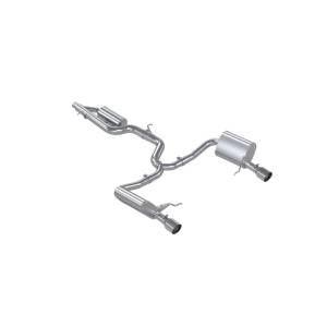 MBRP - MBRP 17-19 VW Golf SportWagen/Alltrack 1.8T T304SS 3in Cat-Back 2.5in Dual Split Rear w/ SS Tips - S4618304 - Image 2