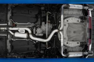 MBRP - MBRP 17-19 VW Golf SportWagen/Alltrack 1.8T T304SS 3in Cat-Back 2.5in Dual Split Rear w/ CF Tips - S46183CF - Image 3