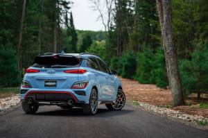 MBRP - MBRP 22-23 Hyundai Kona N 2.0L Turbo 3in Cat Back Dual Rear with Carbon Fiber Tips - T304 - S47093CF - Image 4