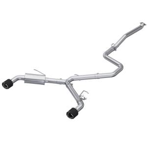 MBRP 22-23 Hyundai Elantra N 2.0L Turbo T304 5in OD CF Tips Dual Outlet 3in Cat Back Exhaust - S47103CF