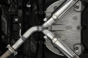 MBRP - MBRP 2022-2023 Kia Forte GT 1.6L Turbo2.5in Axle-Back Dual Split Rear w/ Quad Carbon Tips - S47113CF - Image 2