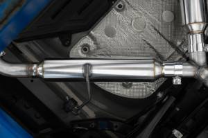 MBRP - MBRP 2022-2023 Kia Forte GT 1.6L Turbo2.5in Axle-Back Dual Split Rear w/ Quad Carbon Tips - S47113CF - Image 3