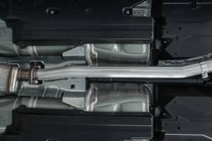 MBRP - MBRP 15-19 Subaru WRX 2.0L/STI 2.5L 3in Dual Split Rear Exit w/ 3.5in CF Tips - T304 Street Version - S48003CF - Image 2