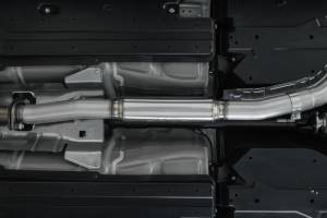 MBRP - MBRP 15-19 Subaru WRX 2.0L/STI 2.5L 3in Dual Split Rear Exit w/ 3.5in CF Tips - T304 (Race Version) - S48023CF - Image 2