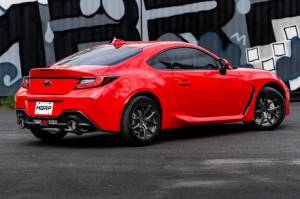 MBRP - MBRP 13-16 Subaru BRZ 2.0L/ 2.4L 3in Dual Split Rear Cat Back w/Burnt End Tips- T304 - S48043BE - Image 4