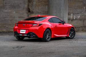 MBRP - MBRP 2022 Subaru BRZ 2.4L/Toyota GR86 2.4L 2.5in Dual Split Rear Exit w/5in OD CF Tips - T304 - S48053CF - Image 4