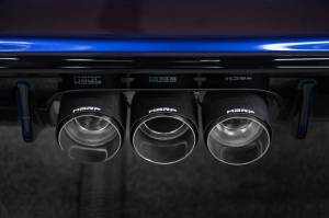 MBRP - MBRP 23-24 Honda Civic Type R 2.0L T304 SS 3in Cat-Back Exhaust Triple Center Outlet w/ Carbon Tips - S49023CF - Image 3
