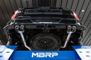 MBRP - MBRP 19-21 Chevy Silverado 1500 6.2L 2.5in Dual Split Rear Cat Back w/ Quad Carbon Fiber Tips- T304 - S50053CF - Image 5