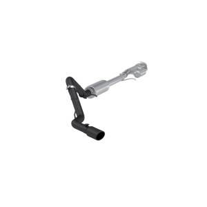 MBRP - MBRP 19-24 GM 1500 Silverado/Sierra 2.7L Blk-Coated Alum. Steel 3in Cat-Back Single Side 4in Blk Tip - S5019BLK - Image 2