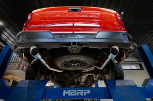 MBRP - MBRP 2019+ Chevrolet Silverado 1500 / 2019+ GMC Sierra 1500 Alum. 3in Armor Lite Cat-Back Exhaust - S5021AL - Image 2