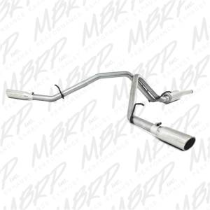 MBRP - MBRP 2009 Chev/GMC 1500 4.8/5.3L EC/CC (excluding 8 bed) Cat Back Dual Split Side - S5056AL - Image 3
