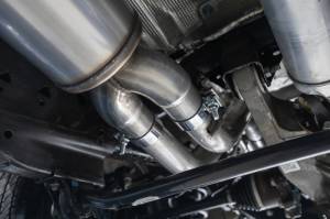 MBRP - MBRP 21-24 Chevrolet Suburban XL 5.3L 3in Aluminized 2.5in Dual Split Carbon Fiber Cat-back - S5059AL - Image 3