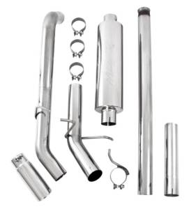 MBRP - MBRP 14 Chevy/GMC 1500 Silverado/Sierra 4.3L V6/5.3L V8 Single Side Exit T409 3in Cat Back Exhaust - S5080409 - Image 2