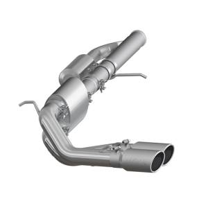 MBRP - MBRP 09+ Chevrolet Silverado 1500 3in Cat Back Pre-Axle Dual Outlet w/ 4in Tip - T304 - S5081304 - Image 2