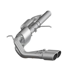 MBRP - MBRP 09+ Chevrolet Silverado 1500 3in Cat Back Pre-Axle Dual Outlet w/ 4in Tip - T304 - S5081304 - Image 4