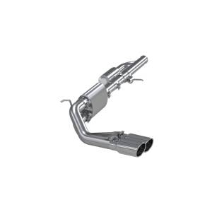 MBRP - MBRP 09+ Chevrolet Silverado 1500 3in Cat Back Pre-Axle Dual Outlet w/ 4in Tip - AL - S5081AL - Image 2