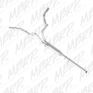 MBRP - MBRP 14 Chevy/GMC 1500 Silverado/Sierra 4.3L V6/5.3L V8 Dual Split Side Alum 3in Cat Back Exhaust - S5082AL - Image 2