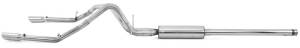 MBRP - MBRP 14 Chevy/GMC 1500 Silverado/Sierra 4.3L V6/5.3L V8 Dual Split Rear T409 3in Cat Back Exhaust - S5084409 - Image 5