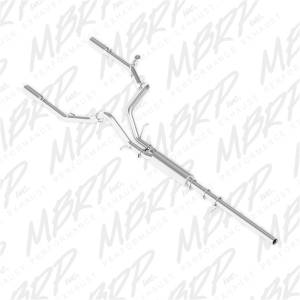 MBRP - MBRP 14 Chevy/GMC 1500 Silverado/Sierra 4.3L V6/5.3L V8 Dual Split Rear Alum 3in Cat Back Exhaust - S5084AL - Image 1