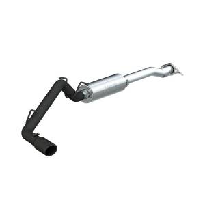 MBRP - MBRP 17+ Chevrolet Colorado 2.5L/3.6L 3in Cat Back Single Side Exit w/ 4in Tip - Back Coated - S5090BLK - Image 3