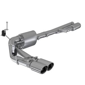MBRP - MBRP 2019+ Chevrolet Silverado 1500 4.5L/5.3L Pre-Axle Dual Side Exit w/ 4in OD Tip- T304 - S5092304 - Image 2