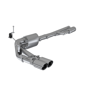 MBRP - MBRP 2019+ Chevrolet Silverado 1500 4.5L/5.3L Pre-Axle Dual Side Exit w/ 4in OD Tip - AL - S5092AL - Image 2