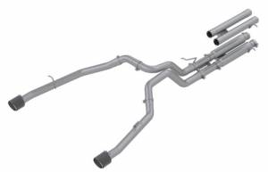 MBRP - MBRP 2021 Ram TRX 6.2 S/C 3in Catback Dual Rear Carbon Fiber Tips(Race)- T304 - S51543CF - Image 5