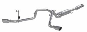 MBRP - MBRP 2021+ Ford F-150 5.0L/3.5L/ 2.7L Ecoboost 3in Cat Back 2.5in Dual Split Exit T409 Exhaust - S5213409 - Image 5