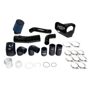 HSP Diesel HSP Intake And Intercooler Bundle Kit For 2020-2022 Ford Powerstroke F250/350 6.7 Liter-Silk Stain Black - P-493-3-HSP-SB