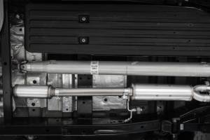 MBRP - MBRP 2021+ Ford F150 2.7L/3.5L/5.0L 3in Aluminized Steel Cat-Back 2.5in Dual Split Side Exhaust - S5213AL - Image 2