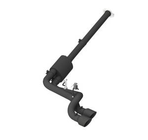 MBRP - MBRP 09-14 Ford F150 Pre-Axle 4.5in OD Tips Dual Outlet 3in Black Coated Cat Back Exhaust - S5261BLK - Image 2
