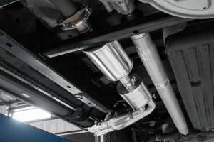 MBRP - MBRP 15-20 Ford F150 T304 Pre-Axle 4in OD Tips Dual Outlet 3in Cat Back Exhaust - S5262304 - Image 5