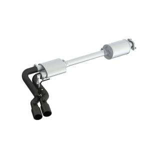 MBRP - MBRP 15-20 Ford F150 Pre-Axle 4in OD Tips Dual Outlet 3in Black Coated Cat Back Exhaust - S5262BLK - Image 2