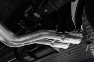MBRP - MBRP 15-20 Ford F150 Pre-Axle 4in OD Tips Dual Outlet 3in Black Coated Cat Back Exhaust - S5262BLK - Image 6