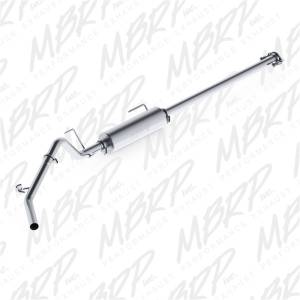 MBRP 2005-2013 Toyota Tacoma 4.0L EC/CC Cat Back Single Exit AL P Series Exhaust - S5326P
