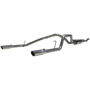 MBRP - MBRP 2004-2009 Nissan Titan 5.6L EC/CC Cat Back Dual Split Rear - S5402409 - Image 2